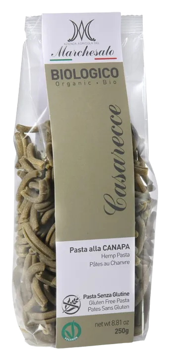 Paste cu canepa fara gluten Casarecce Bio, 250g, Marchesato