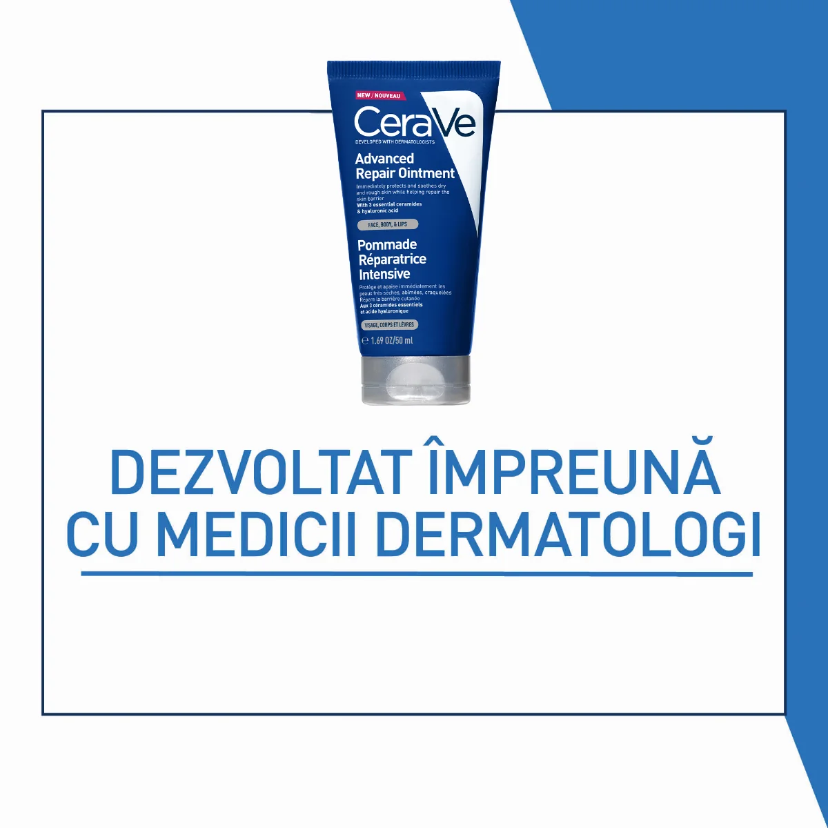 Balsam reparator cu actiune avansata pentru piele uscata si crapata, 50ml, CeraVe