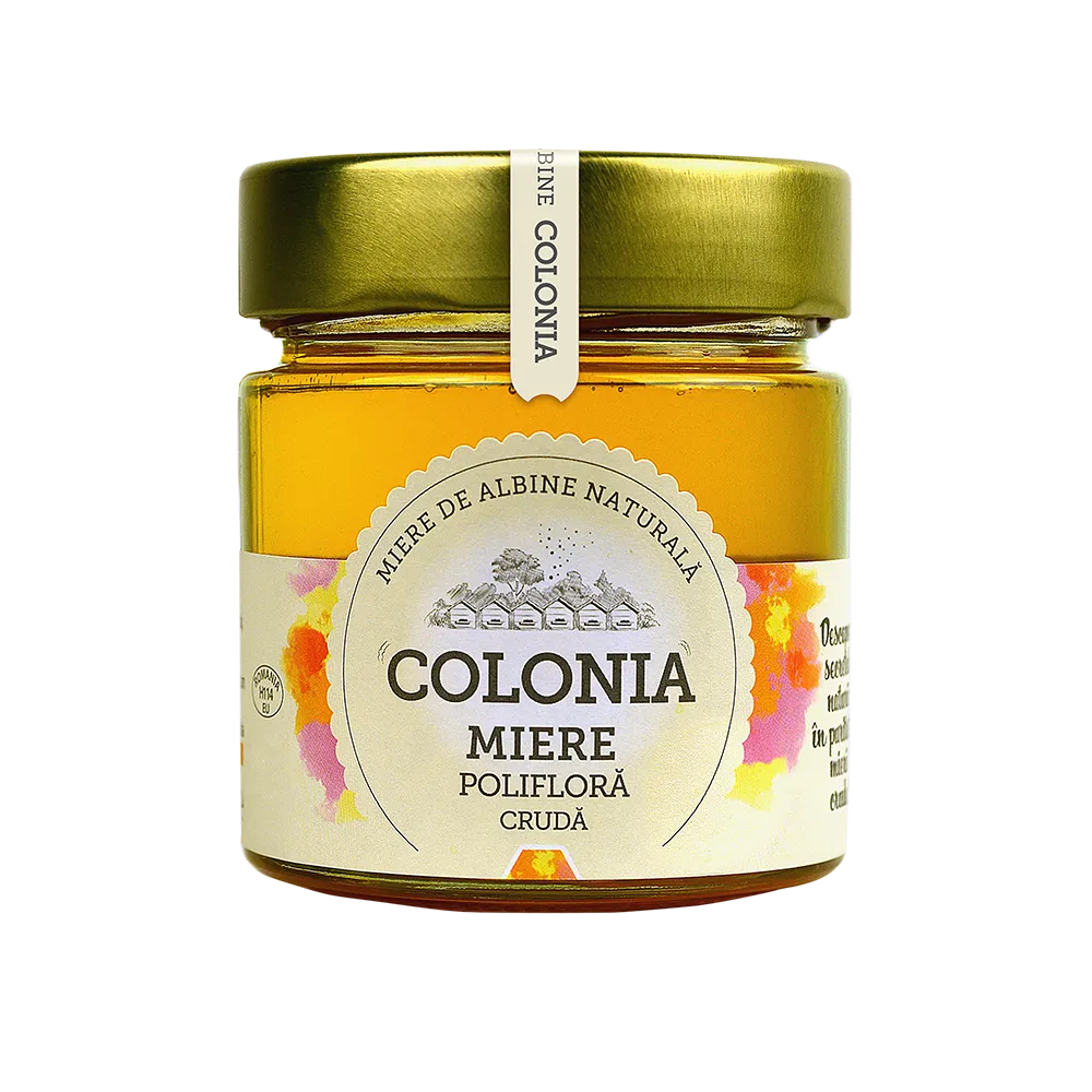 Miere poliflora cruda, 270g, Colonia