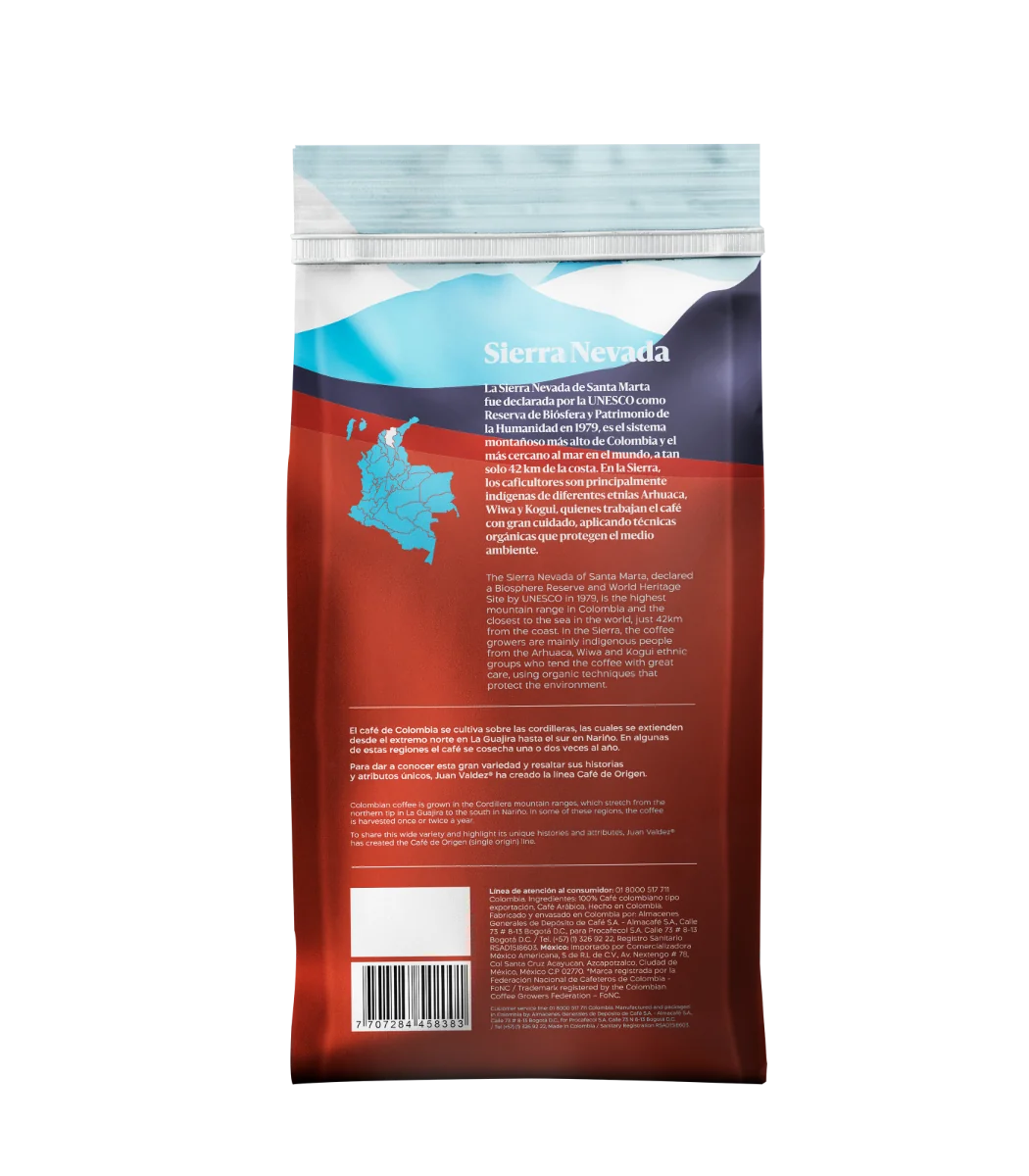 Cafea boabe Origine Sierra Nevada, 454g, Juan Valdez
