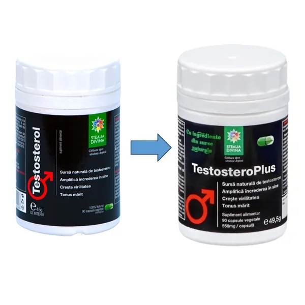 Testostero Plus 500mg, 90 capsule, Steaua Divina