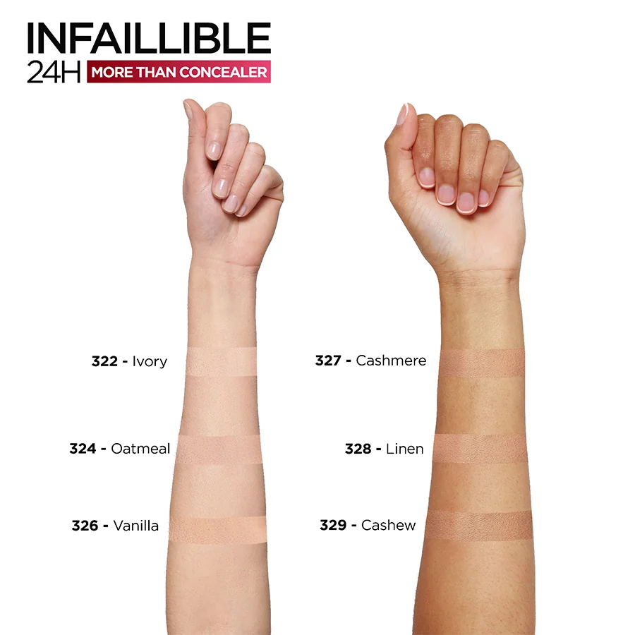 Corector Infaillible 24H More Than Cocealer 328 Linen, 11ml, L'Oreal Paris