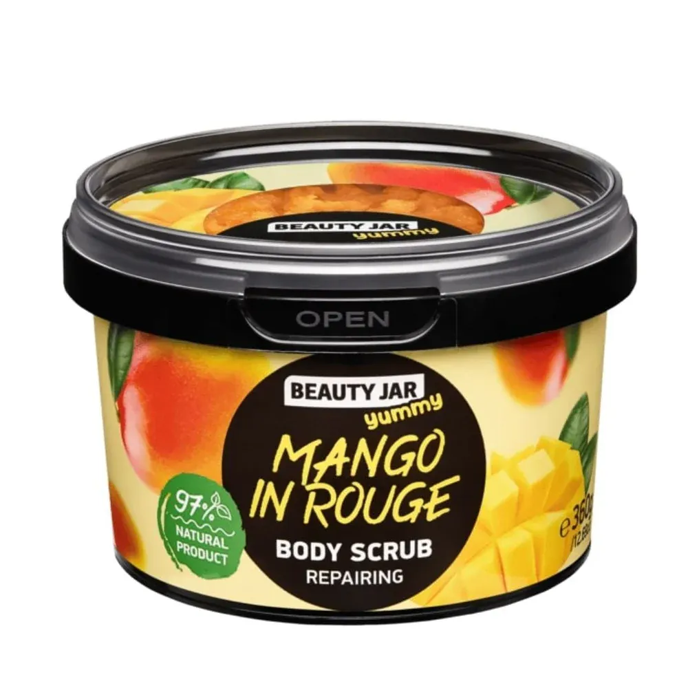 Scrub reparator pentru corp Mango in Rouge Yummy, 360g, Beauty Jar 