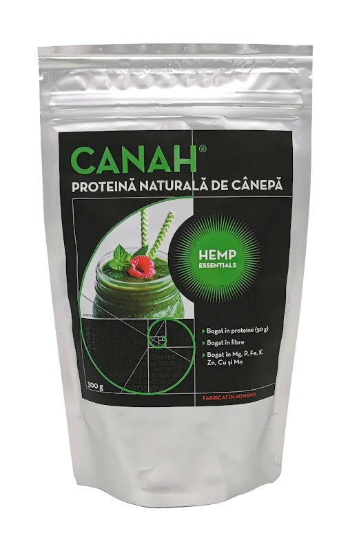 Pudra proteica de canepa, 300g, Canah