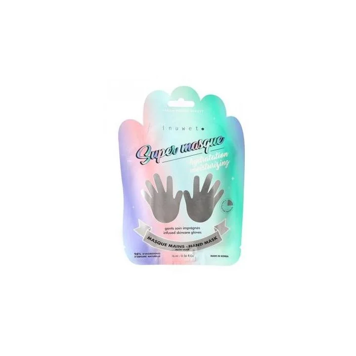 Masca hidratanta tip manusa pentru maini cu aloe vera, 16ml, Inuwet