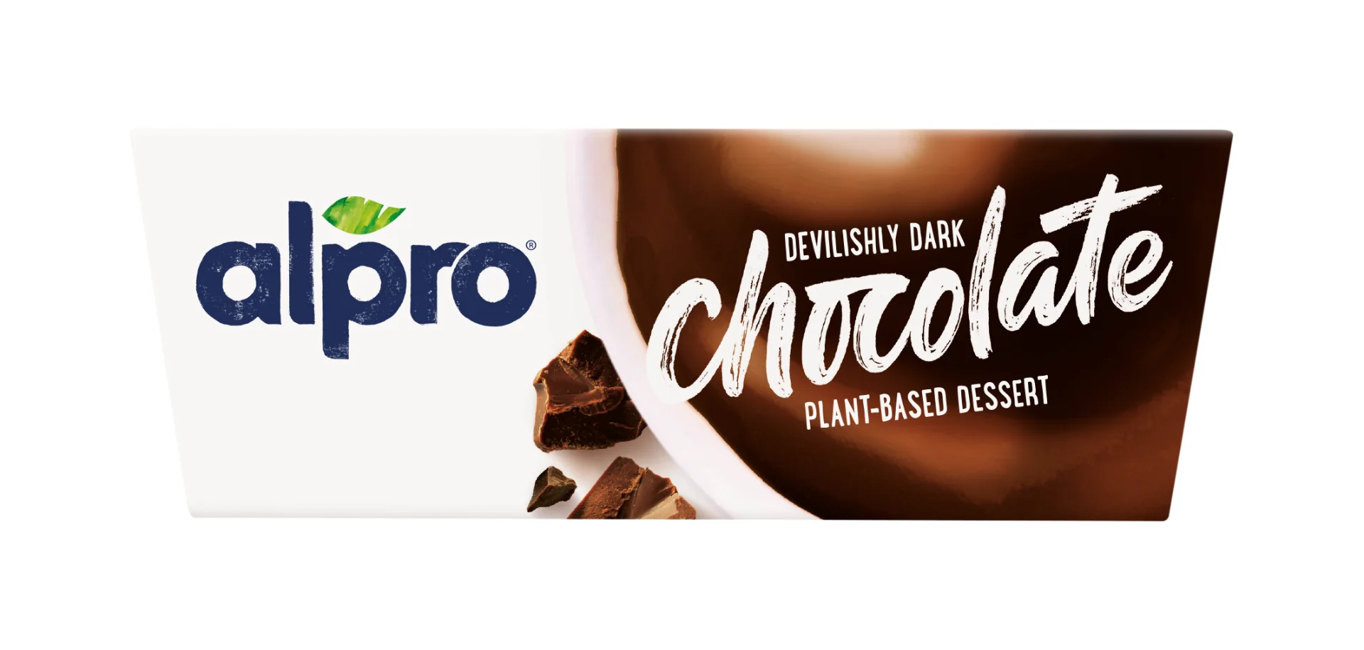 Desert din soia cu ciocolata neagra, 4 x 125g, Alpro