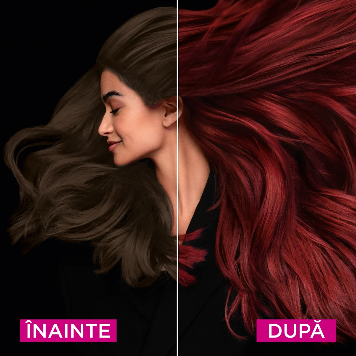 Vopsea de par permanenta fara amoniac 6.60 Intense Red Olia, 174ml, Garnier