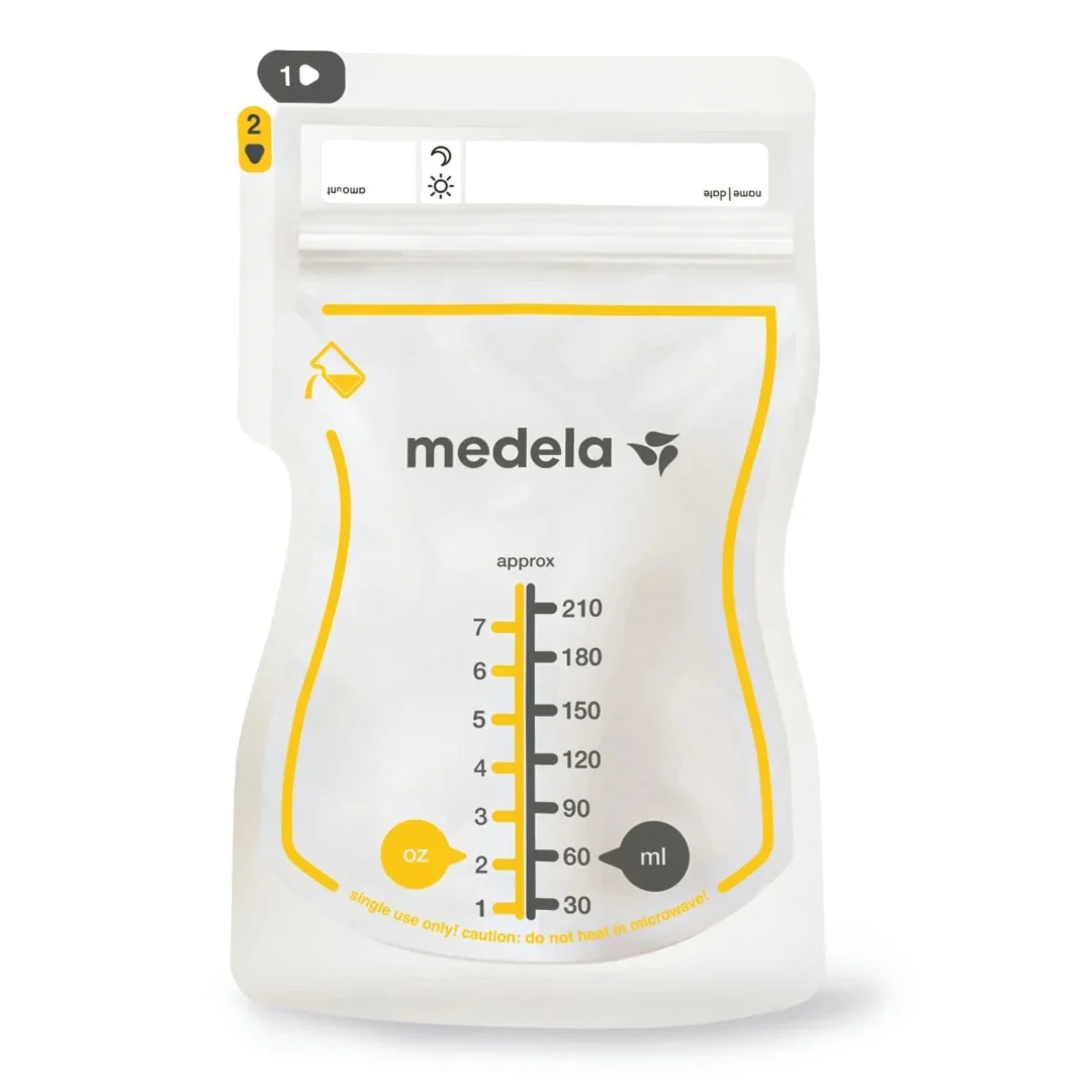 Pungi pentru depozitarea laptelui matern, 210ml * 25 bucati, Medela