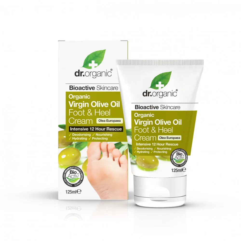Dr.Organic Olive Oil Crema de picioare si calcaie, 125ml