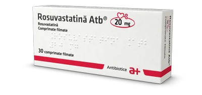 Rosuvastatina 20mg, 30 comprimate, Antibiotice