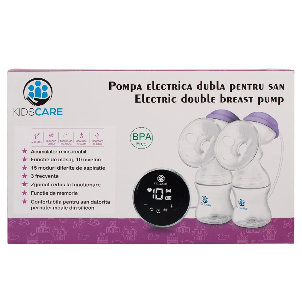 Pompa de san electrica dubla cu acumulator KC134, 1 bucata, KidsCare