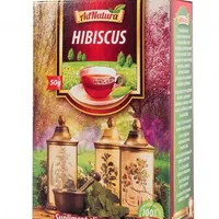 Ceai de hibiscus flori, 50g, AdNatura