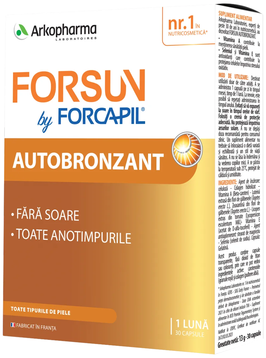 Forsun by Forcapil Autobronzant, 30 capsule 