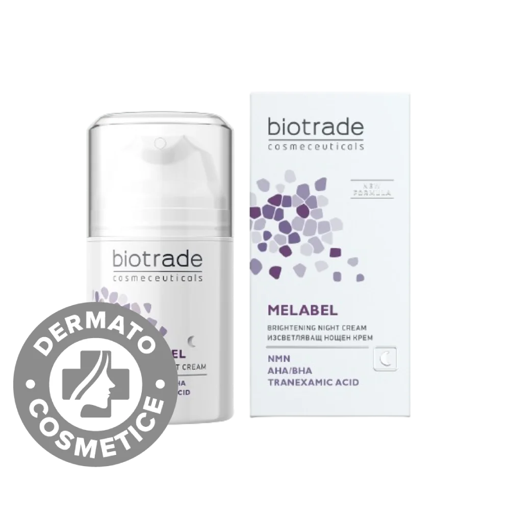 Crema depigmentanta de fata pentru noapte Melabel, 50ml, Biotrade