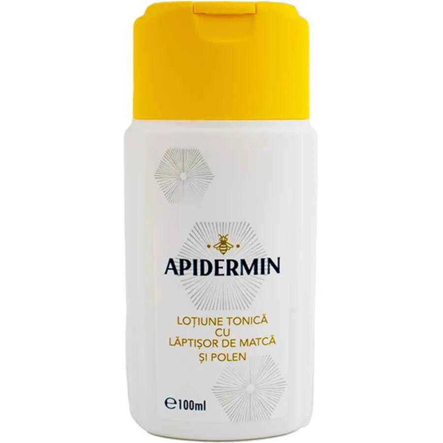 Lotiune de fata cu laptisor de matca si polen, 100ml, Apidermin