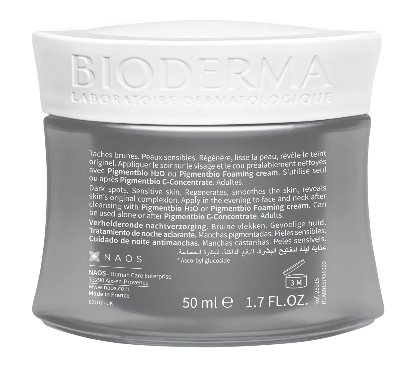 Crema regeneratoare de noapte Pigmentbio, 50ml, Bioderma 