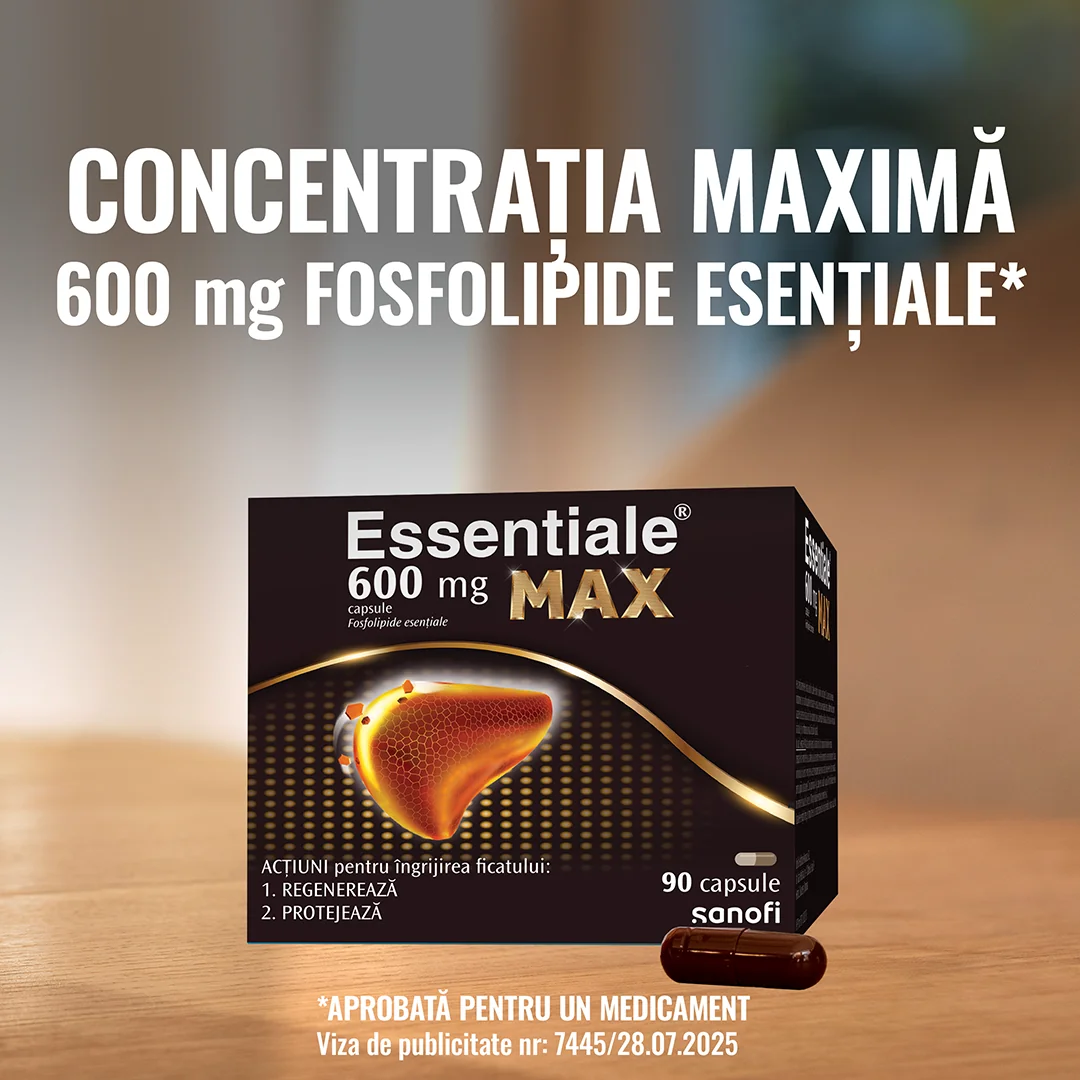 Essentiale Max 600mg, 90 capsule, Sanofi 