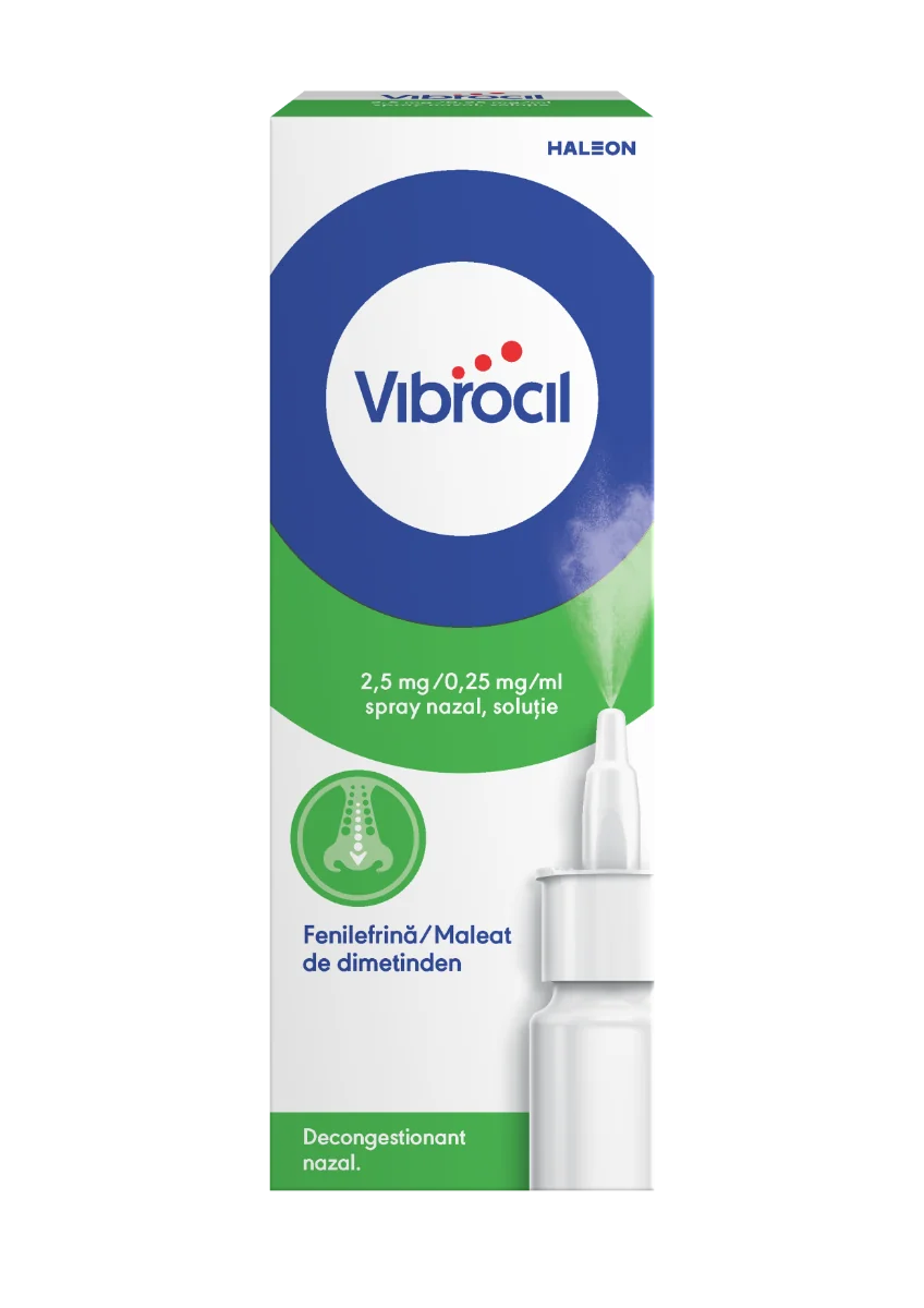 Vibrocil spray nazal solutie  2.5 mg/ 0.25 mg/ml, 15ml, Haleon