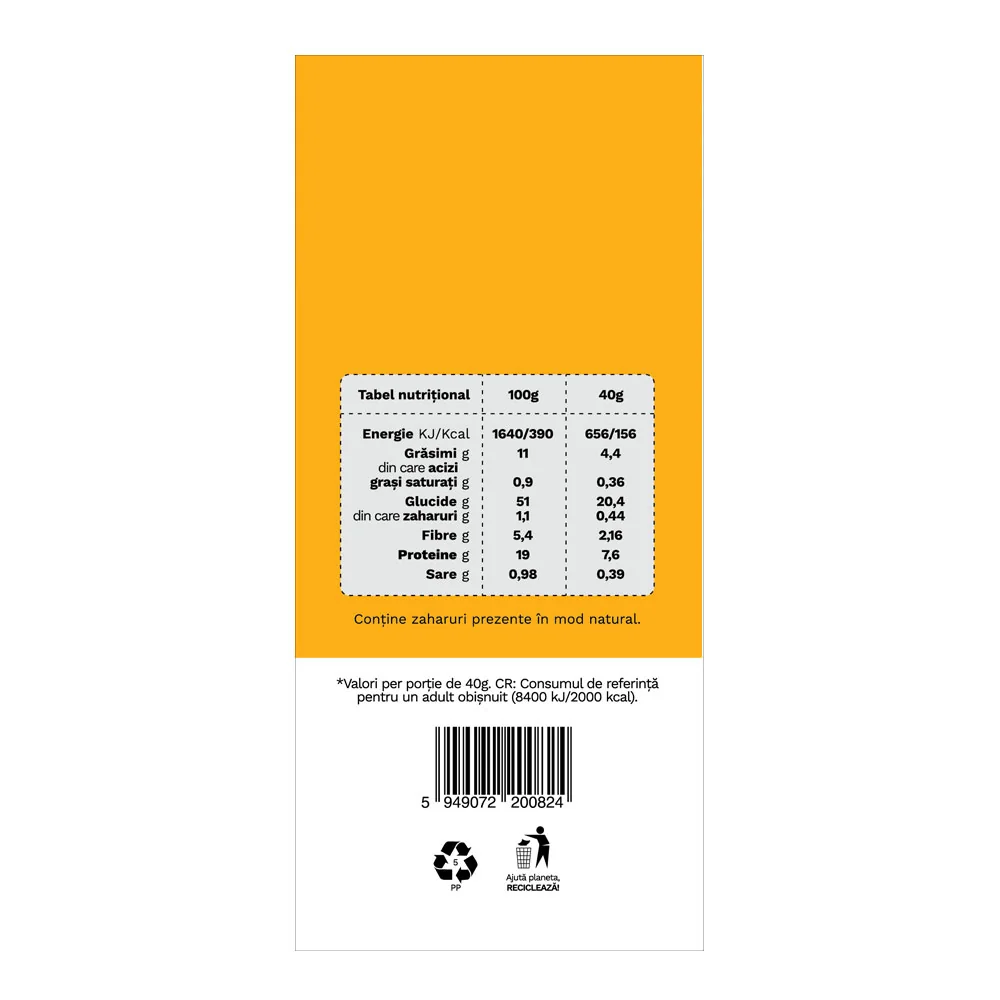 Sanatele BIO din linte orez negru si ceapa fara gluten, 40g, Republica Bio