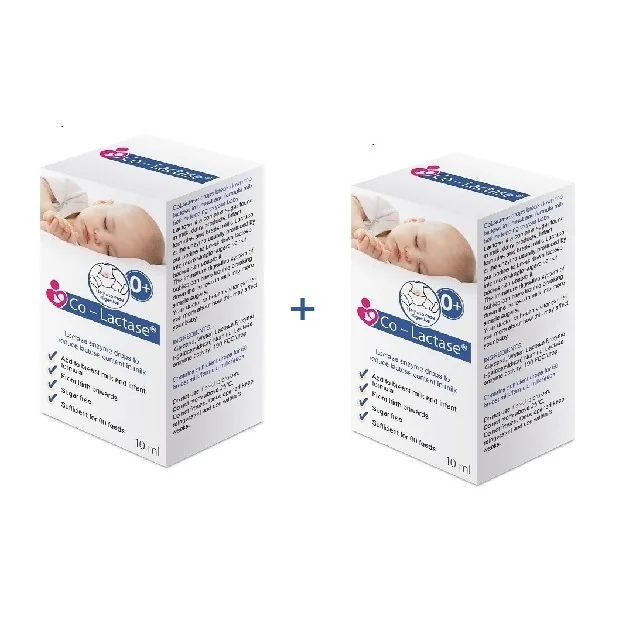 Pachet Picaturi pentru sugari Co-Lactase 1 + 30% reducere la al doilea produs, 2 x 10ml, Maxima HealthCare
