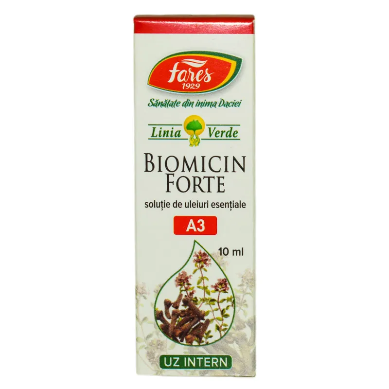 Ulei esential Biomicin Forte A3, 10ml, Fares 