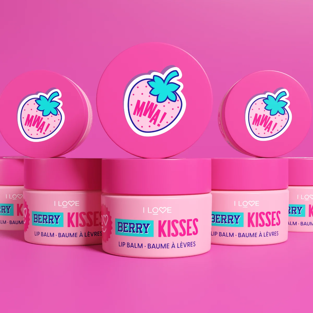 Balsam de buze Berry Kisses, 10g, I Love Cosmetics