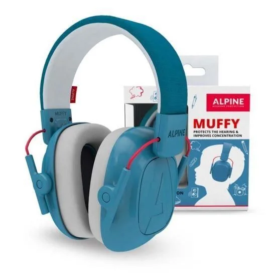 Casti antifonice pliabile pentru copii de la 5-16 ani SNR 25 Muffy Kids Blue ALP26474, 1 bucata, Alpine 