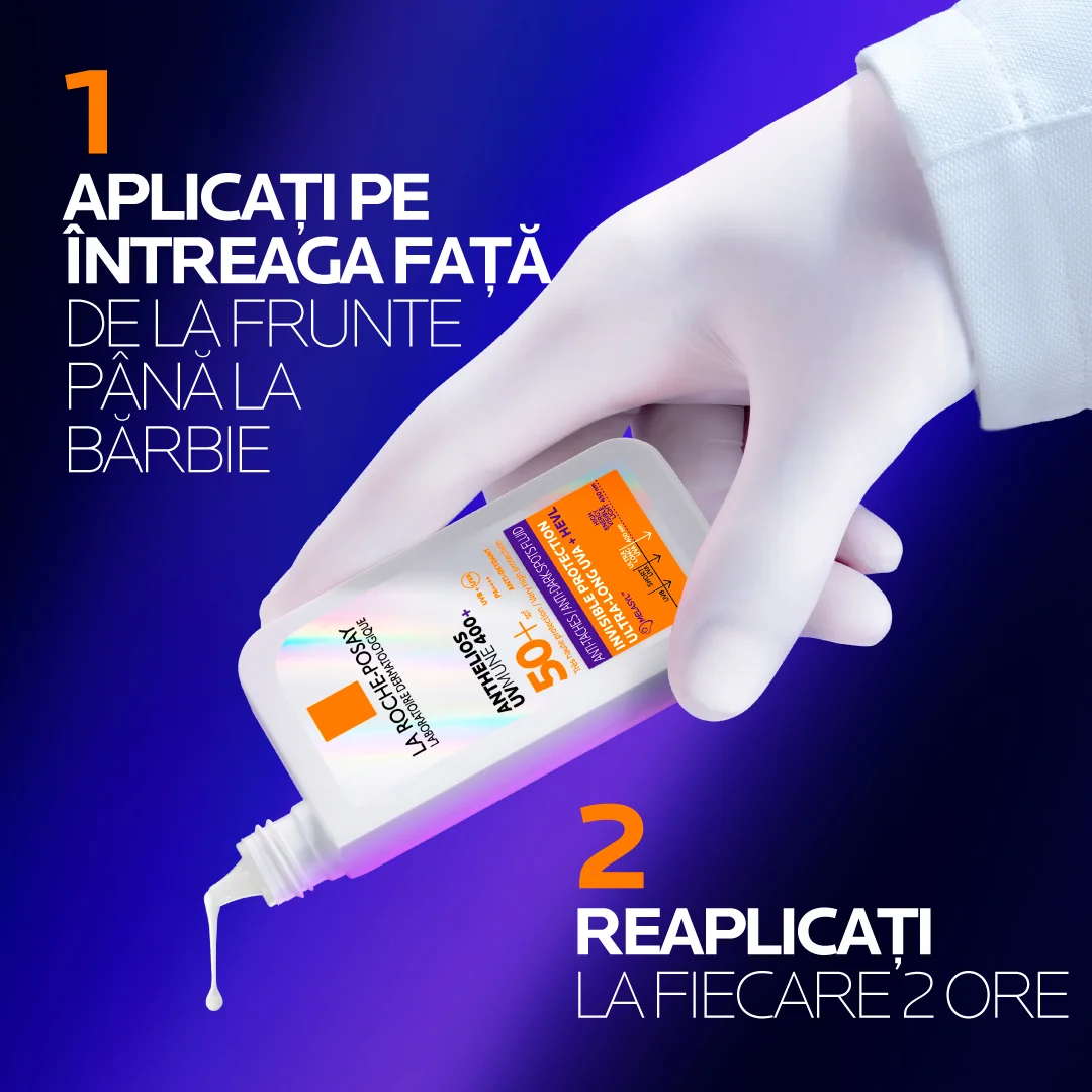 Fluid anti-pete pigmentare cu SPF50+ Anthelios UVMUNE 400+ HEVL, 50ml, La Roche-Posay