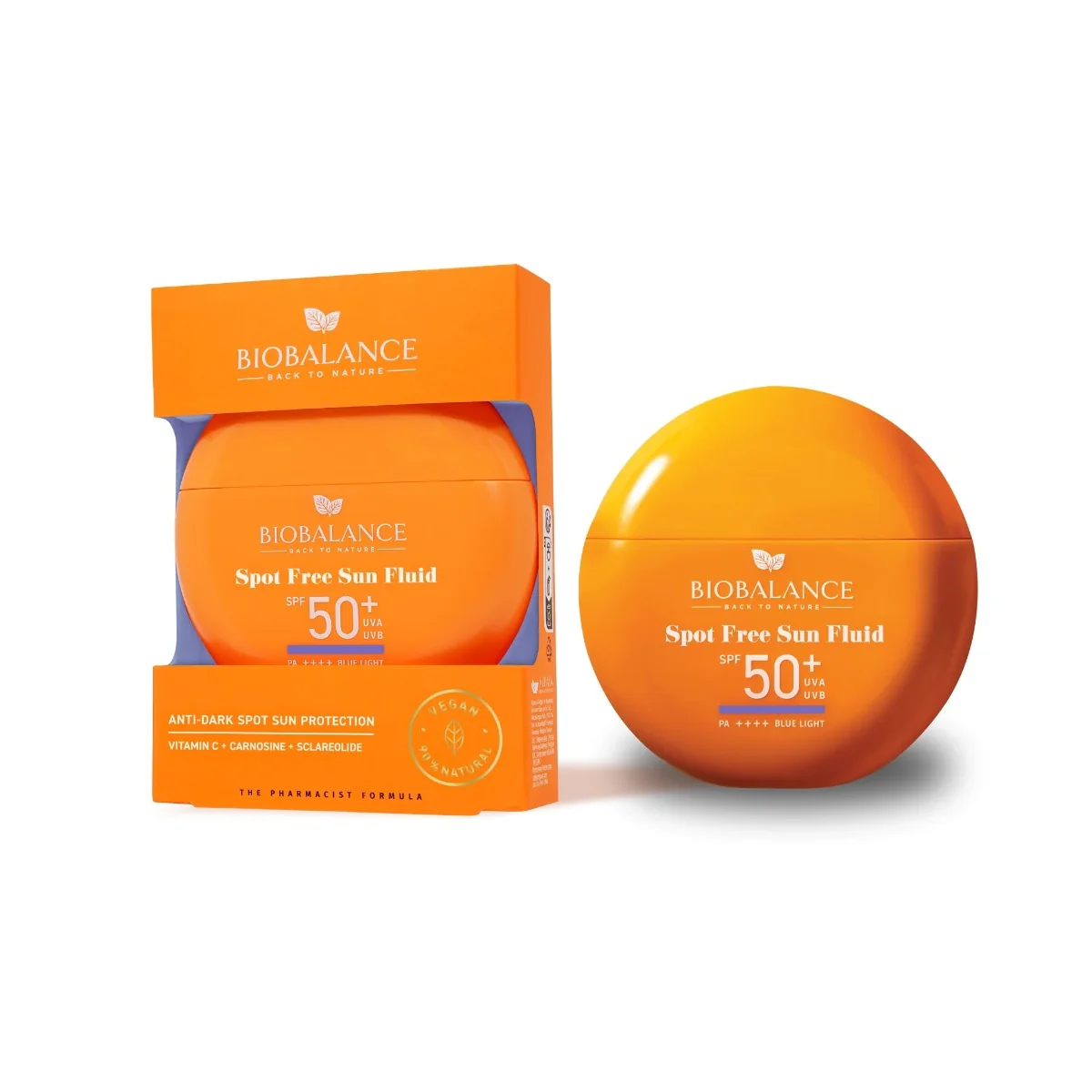 Protectie solara Spot Free Fluid SPF 50+ UVA & UVB PA++++ Blue Light, 40ml, Bio Balance