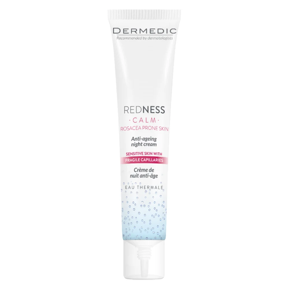 Crema antirid de noapte pentru piele cuperozica Redness Calm, 40ml, Dermedic