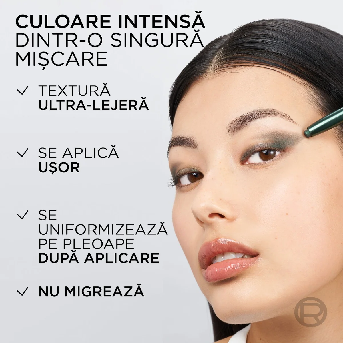 Fard de pleoape tip stick 290 Midnight Noir Le Shadow, 1.4g, L'Oreal Paris