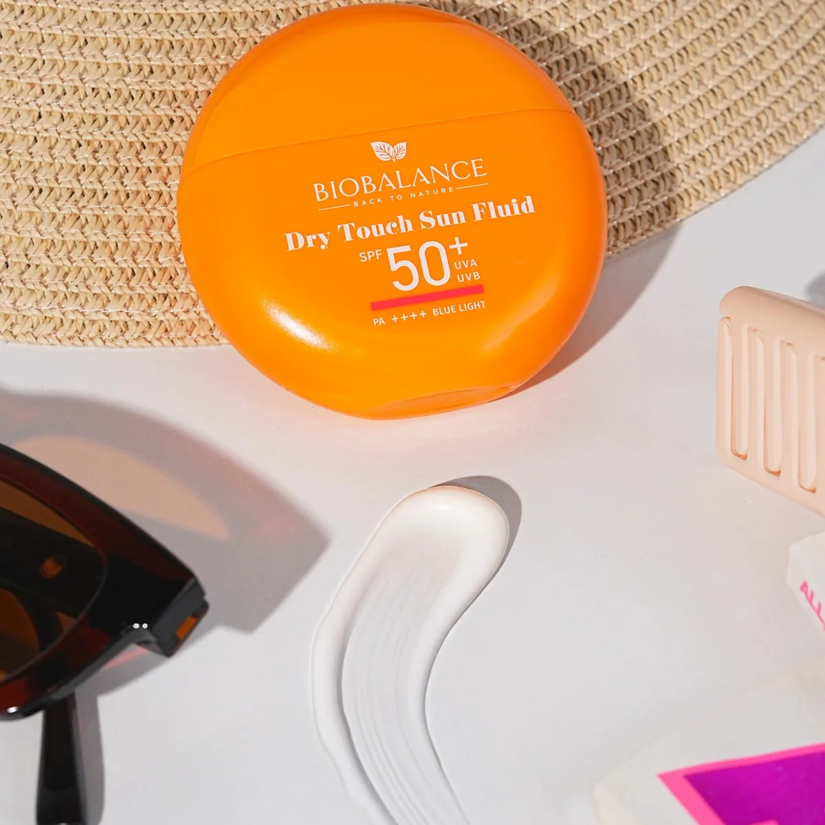 Protectie solara Dry Touch Fluid SPF 50+ UVA & UVB PA++++ Blue Light, 40ml, Bio Balance