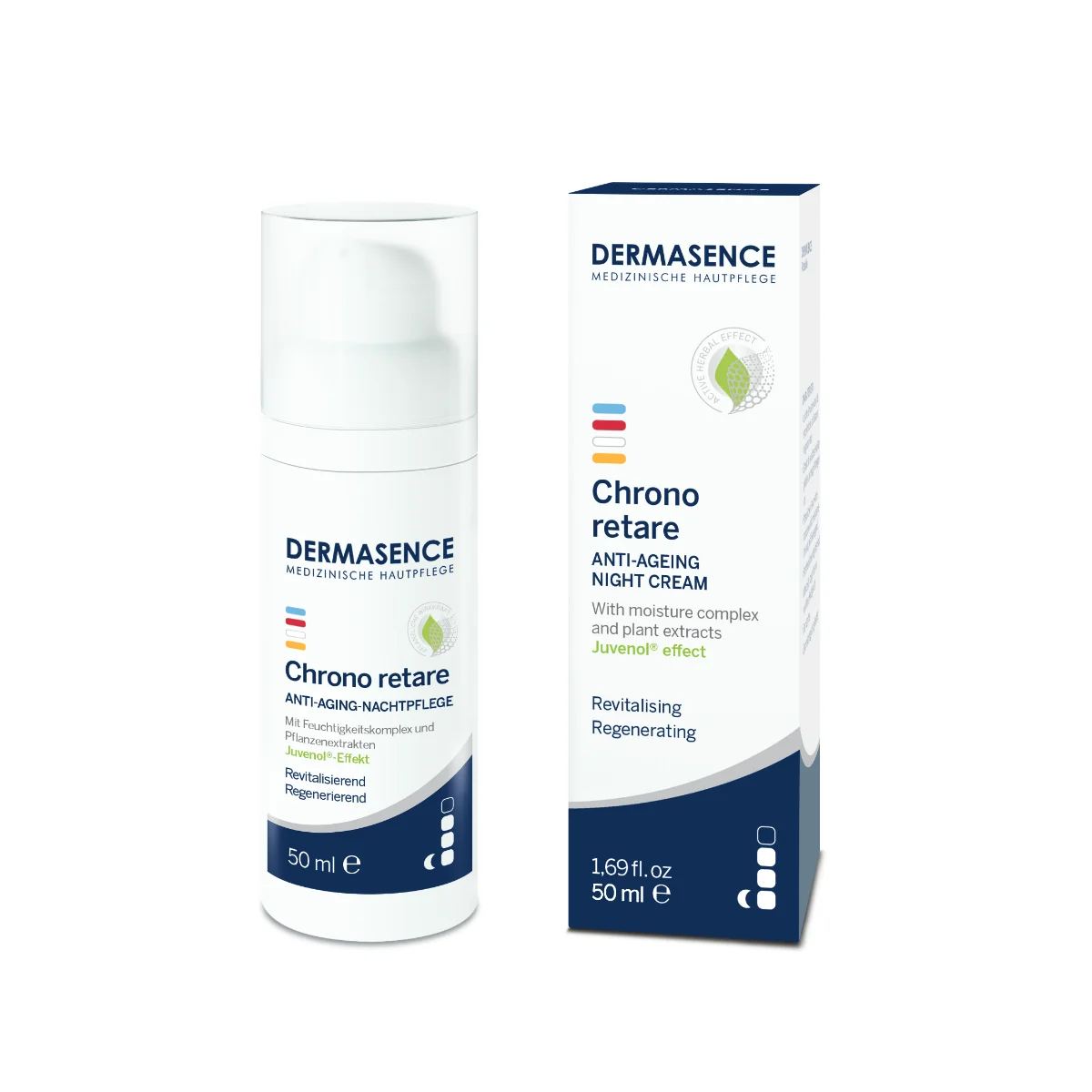 Crema de noapte anti-aging regeneratoare pentru ten matur Chrono Retare 50+, 50ml, Dermasence