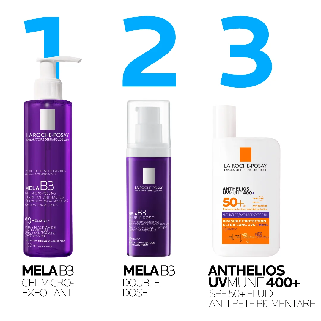 Serum concentrat intensiv anti-pete pigmentare Mela B3 Double Dose, 40ml, La Roche-Posay