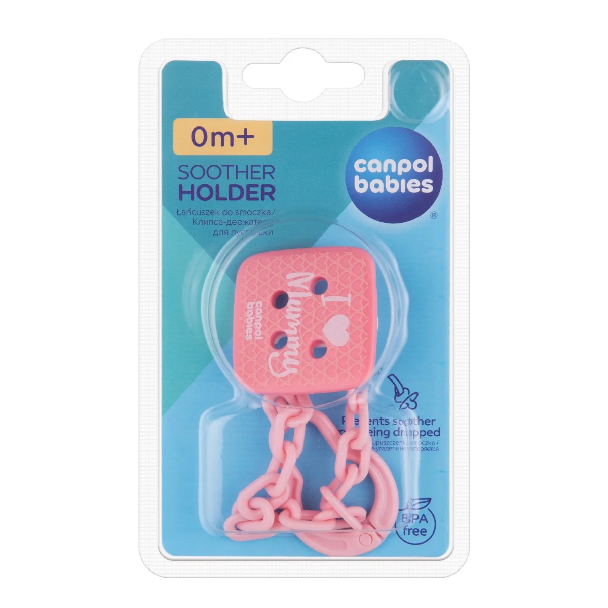 Lantisor pentru suzeta I Love Mummy 2/434_PIN, 1 bucata, Canpol babies