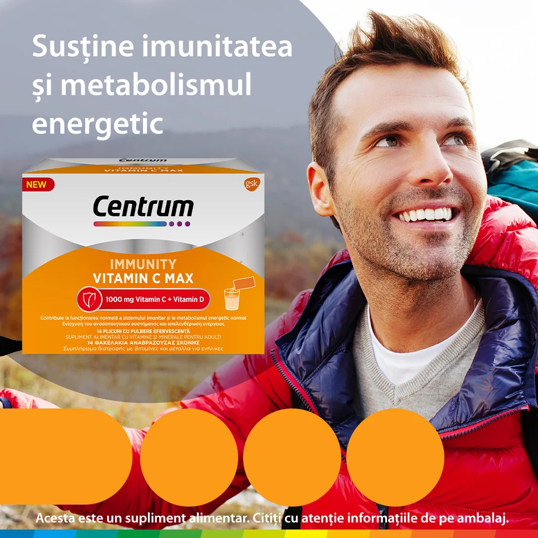Centrum Immunity Vitamin C Max, 14 plicuri, Haleon