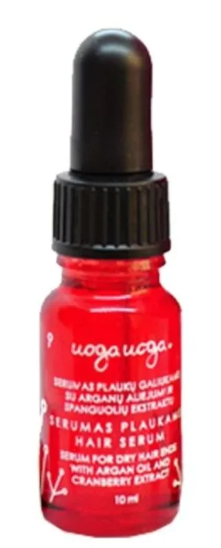 Serum de par vegan cu acid hialuronic si proteina de grau Bio, 15ml, Uoga Uoga