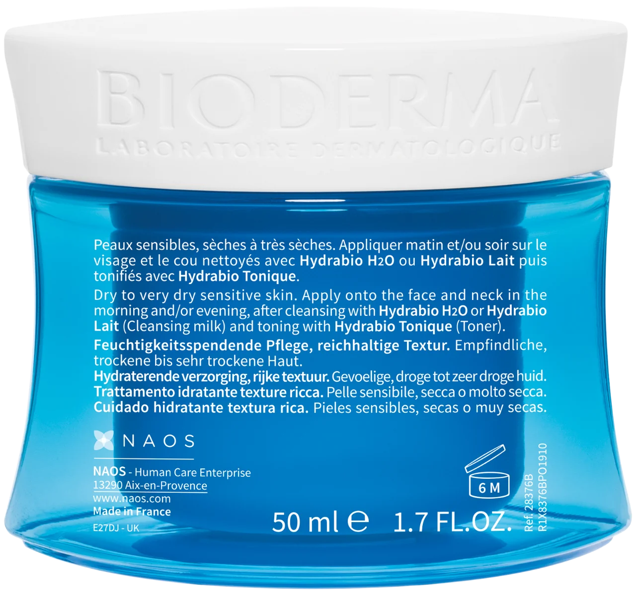 Crema hidratanta Hydrabio, 50ml, Bioderma