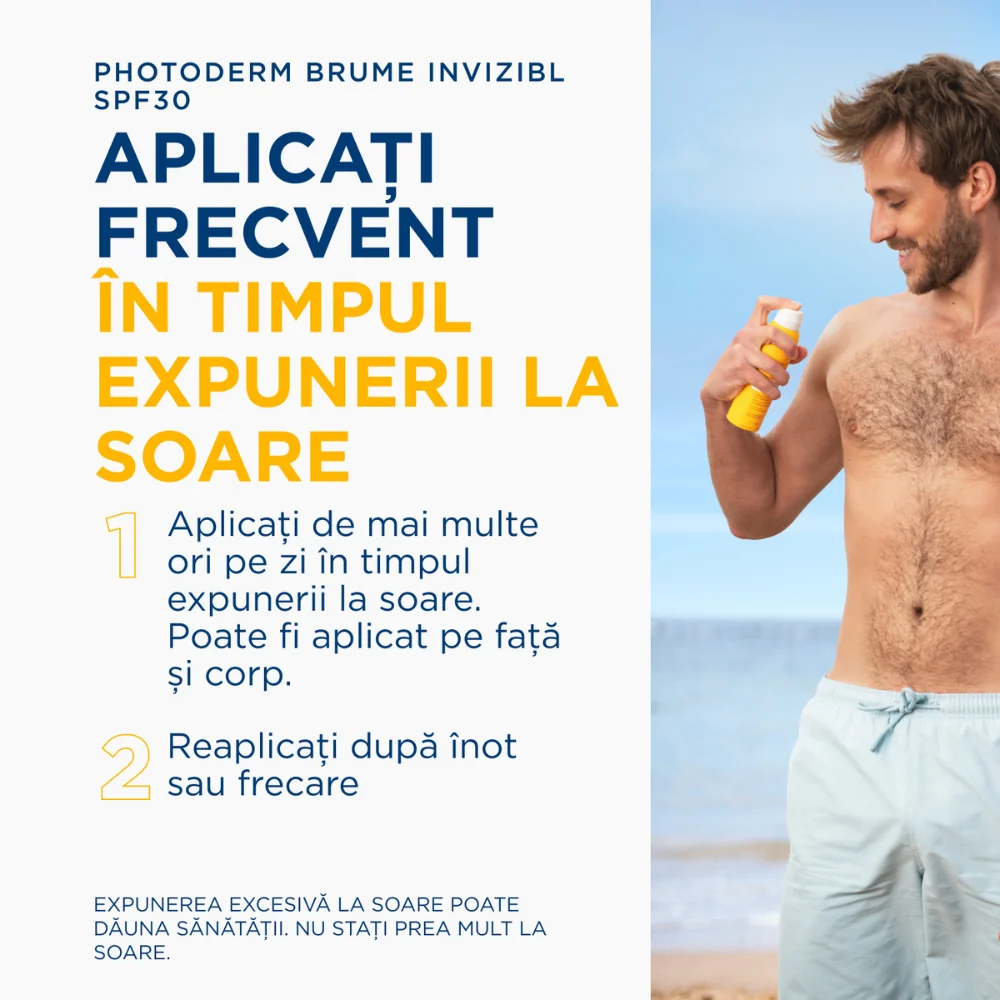 Spray invizibil Photoderm Brume SPF30, 150ml, Bioderma