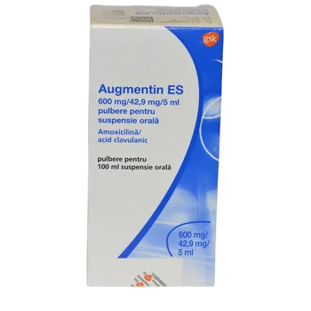 Augmentin ES 600 mg/42.9 mg/5 ml, 100ml, Gsk