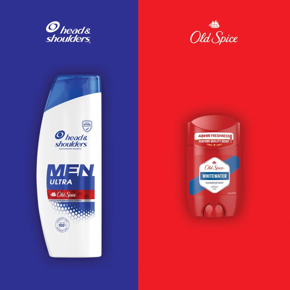 Set Sampon antimatreata Head&Shoulders 330ml + Deodorant stick Old Spice Whitewater 50ml, Old Spice