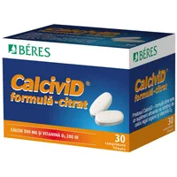 Calcivid formula citrat, 30 comprimate, Beres