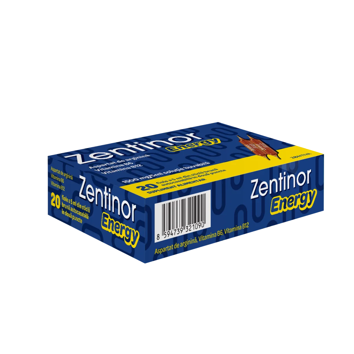 Zentinor Energy, 20 fiole buvabile, Zentiva
