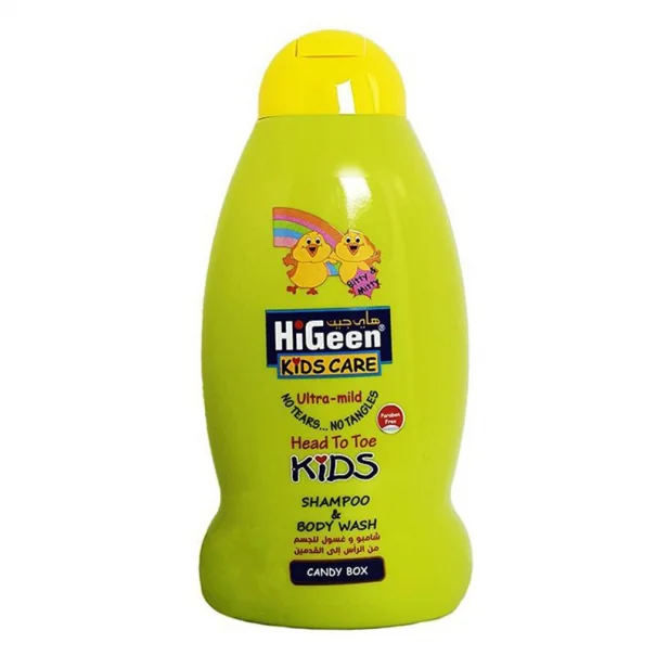 Sampon si gel de dus pentru copii fara parabeni si cu aroma de Candy Bitty&Mitty, 500ml, HiGeen