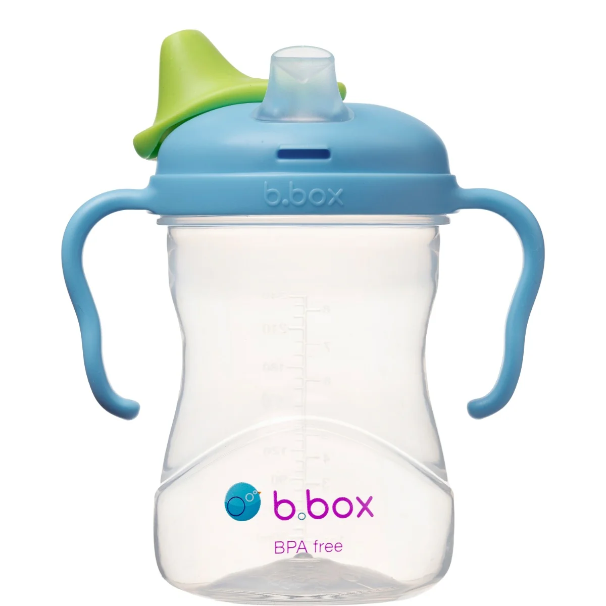 Cana de tranzitie cu cioc Albastra/Verde pentru +4 luni, 240ml, Bbox