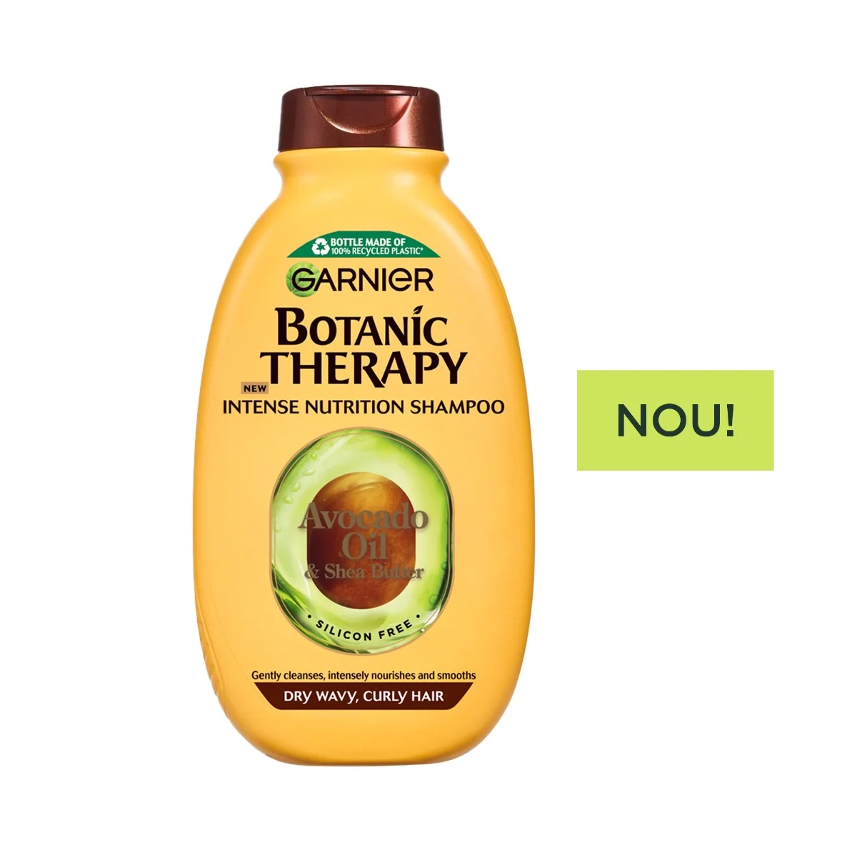 Sampon pentru parul uscat ondulat si cret Botanic Therapy Avocado Oil, 400ml, Garnier