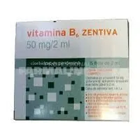 Vitamina B6 50mg/2ml, 5 fiole, Zentiva