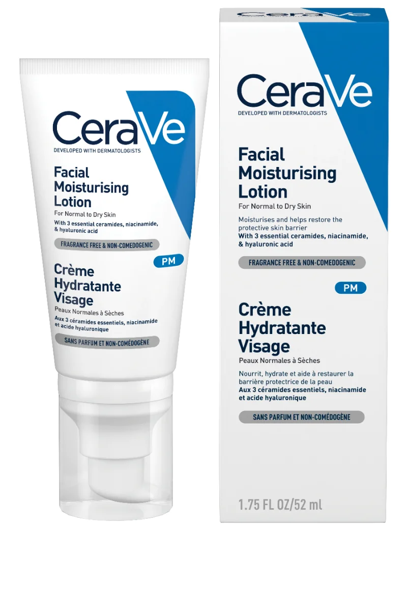 Crema hidratanta de fata ten normal-uscat, 52ml, CeraVe