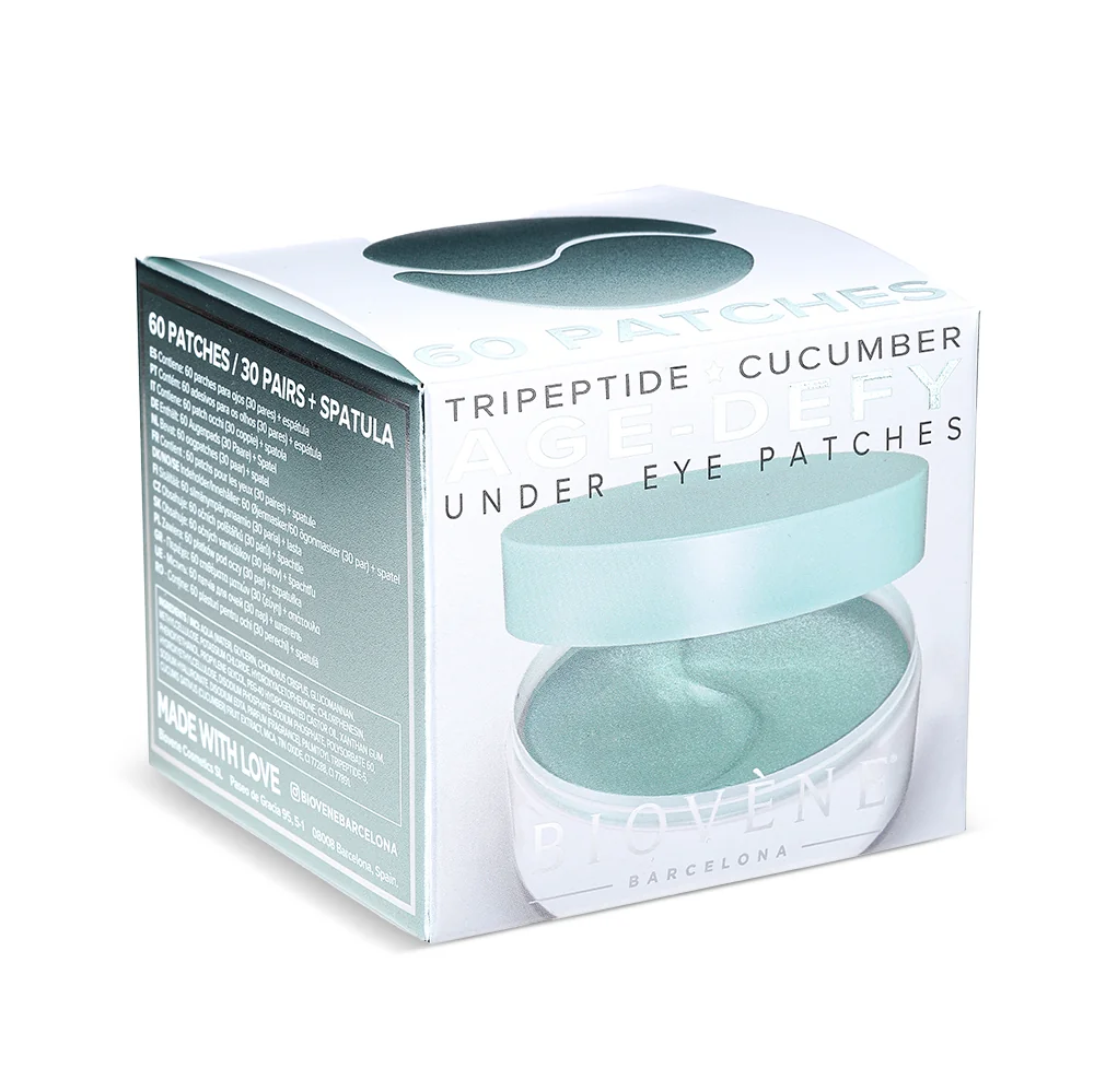 Plasturi cu hidrogel pentru zona ochilor Tripeptide Age-Defy, 60 bucati, Biovene