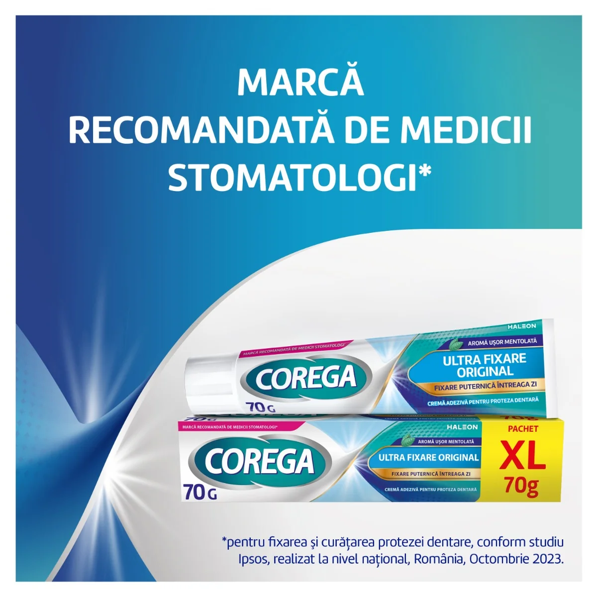 Crema adeziva pentru proteza dentara Ultra Fixare Original, 70g, Corega